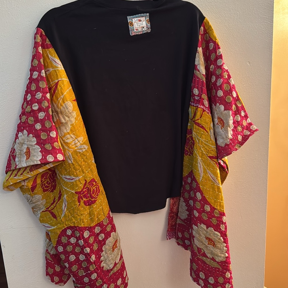 Jackyl Kantha Band Poncho Top-Granny D Original - Picture 3 of 3